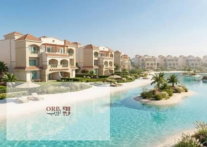 Own a premium ground-floor chalet in Azha North – Diya Phase, featuring a direct wide lagoon view