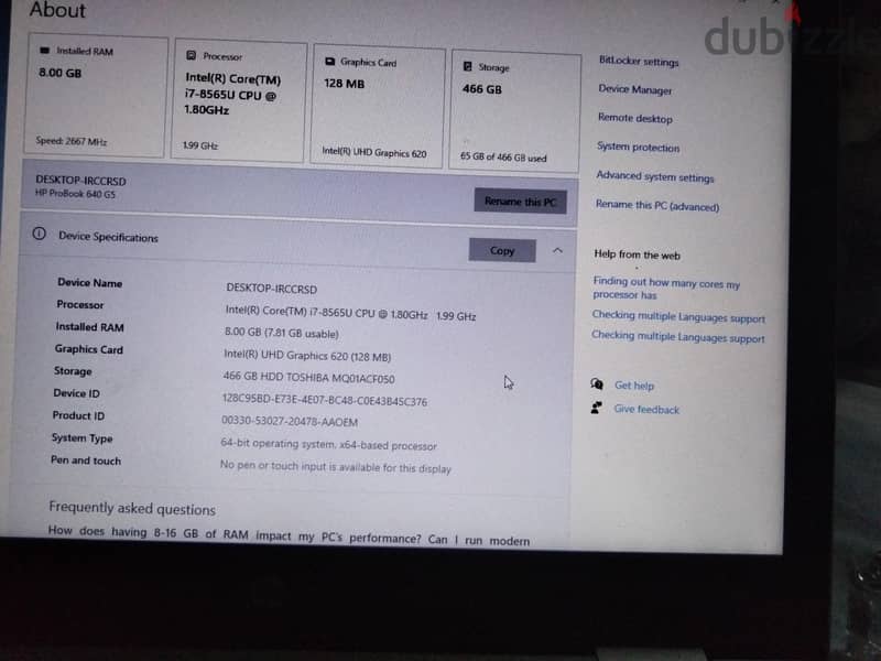 laptop HP 1