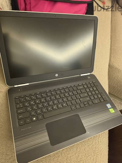 ​لاب توب HP Pavilion i7 جيل سابع | 12GB Ram | كارت Nvidia | هاردين SSD