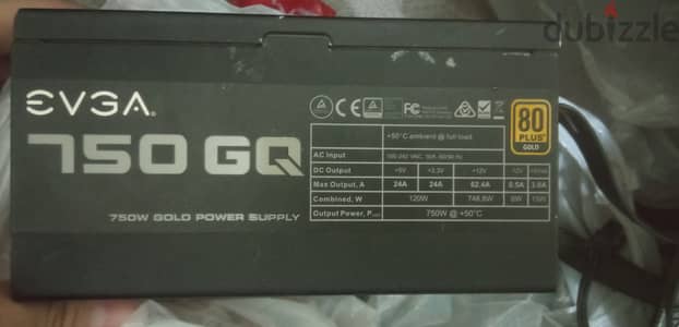 Power supply EVGA GQ 750 What 80+gold