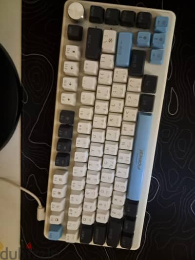 Forev gaming keyboard 75% blue switches