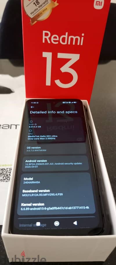 Xiaomi Redmi 13 شبه جديد