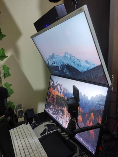 2 شاشة كمبيوتر لسرعه البيع PC Monitor IPS Frameless 27 inch