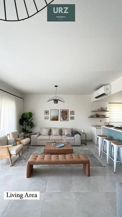 Own a fully finished chalet with A/C at the old price in Silver Sands overlooking the lagoon on the North Coast in Sidi Heneish near Almaza Bay Mar
