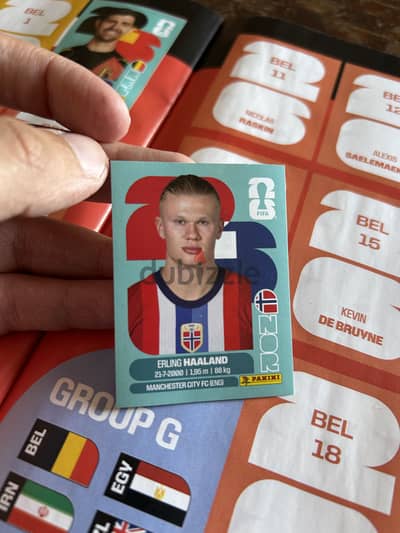 Mbappe and Haaland Panini stickers مبابى و هالاند ستيكر بانينى