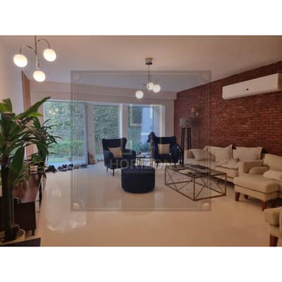 شقة بحديقه 3غرف مفروش للايجار قطامية هايتس التجمع الخامس apartment rent Katameya Heights