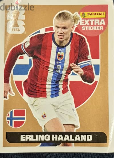 Haaland Extra sticker, panini