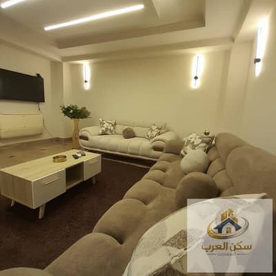 A wonderful furnished hotel-style apartment, 255 square meters, on Anwar El Mofty Street, first Abbas El Akkad, fully air-conditioned, sanitized, with free internet. Daily and monthly rentals available directly from the owner.