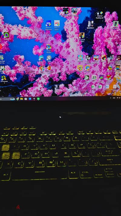 لابتوب  زيرو asus tuf a15 شاشة srgb 100%  استخدام خفيف رام ٨جيجاddr5