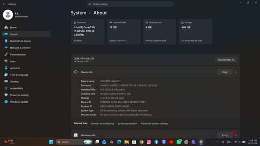 HP ZBook 15 G5 Workstation