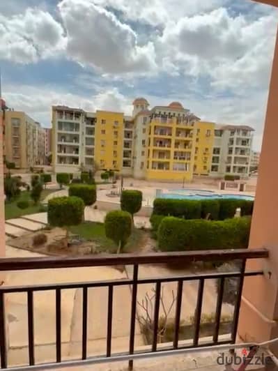 Furnished rental studio by the swimming pool