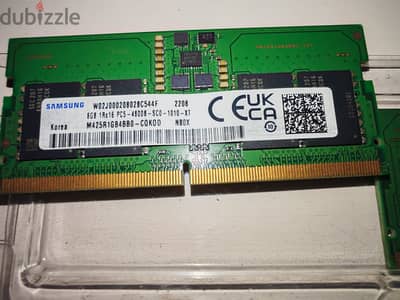 رامتين لابتوب ٨ جيجا DDR5 Laptop ram 8 * 2 GB 4800 GHZ CL40