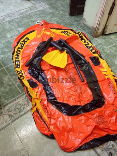 قارب مطاطي إنتكس إكسبلورر 200 أصلي بالجدوف (Intex Explorer)