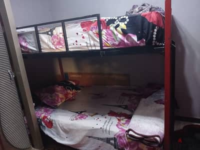 سرير حديد بدورين