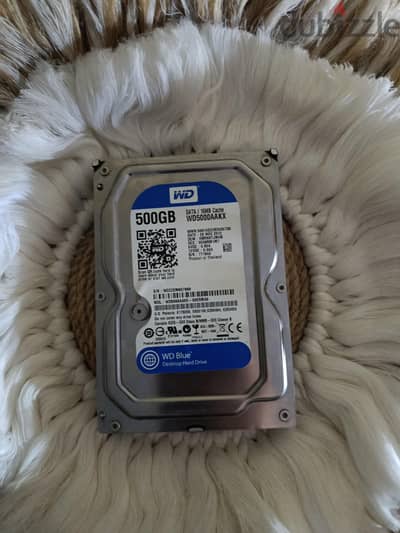 هارد كمبيوتر وسترن HDD WD Blue 500GB بحالة ممتازة