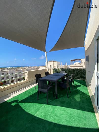  Elegant Duplex for Rent in Amwaj | Rooftop Pergola & Luxury Living 