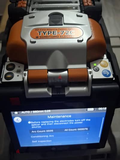 Sumitomo TYPE-72C Fiber Fusion Splicer-Arc Count 26 ماكينة لحام فايبر