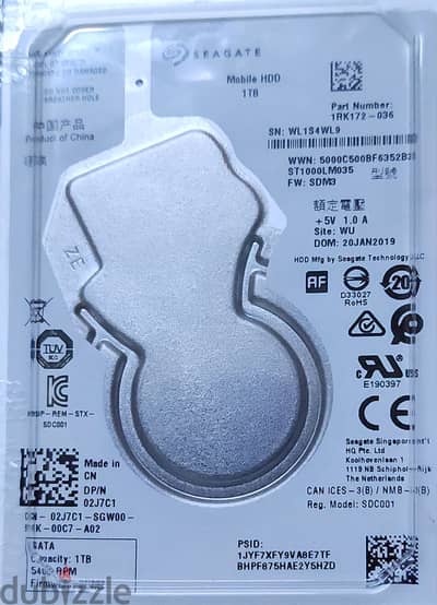 Seagate mobile hdd 1tb