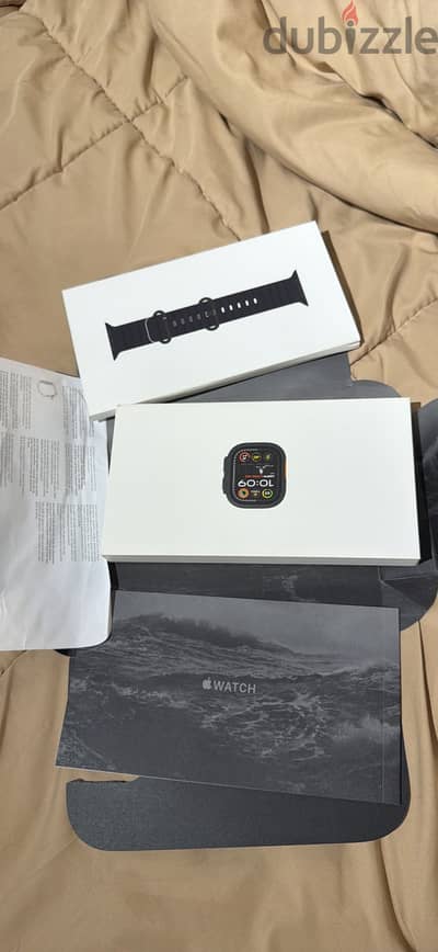 Apple Watch Ultra 2 , b100% كسر الزيرو حرفيا داخل الضمان