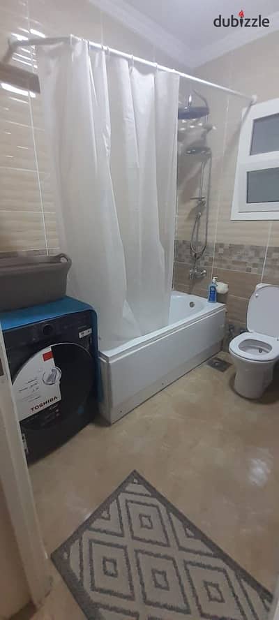 Furnished apartment for rent in Al Rehab 2 with a full open viewArea: 99 sq mConsists of 2 bedrooms, reception, kitchen, and bathroomFifth floorElevat