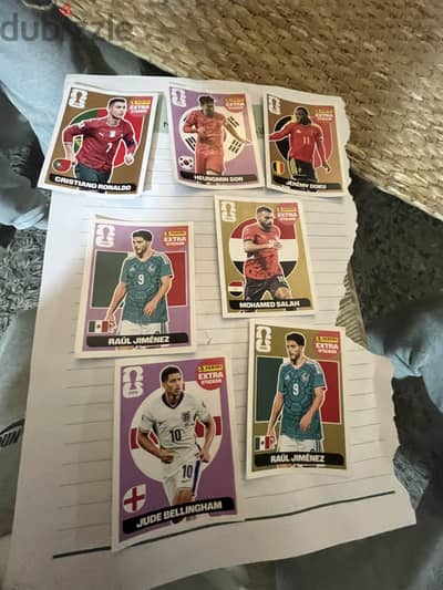 Extra sticker World Cup cards