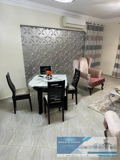 For sale in Madinaty (Al-Rehab City): 99-square-meter unit with custom finishes. Sold fully furnished and equipped with appliances; priced below market value.