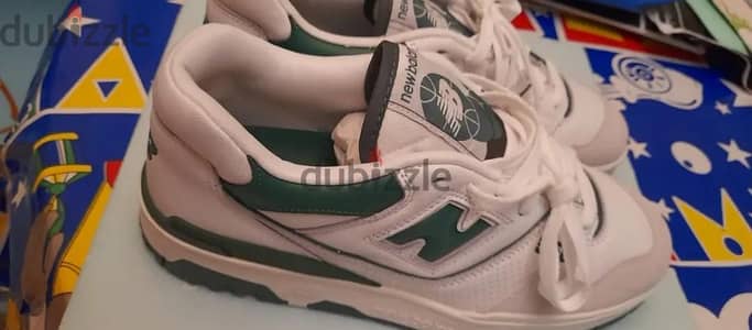 New Balance 550 White/Team Forest Green sneakers
