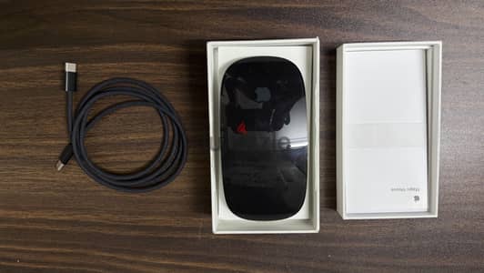 أبل ماجيك ماوس اسود type c بالعلبة و الكابل الأصلى