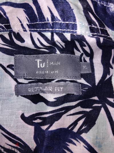 قميص كتان بيور براند tu مقاس xl وارد دبي