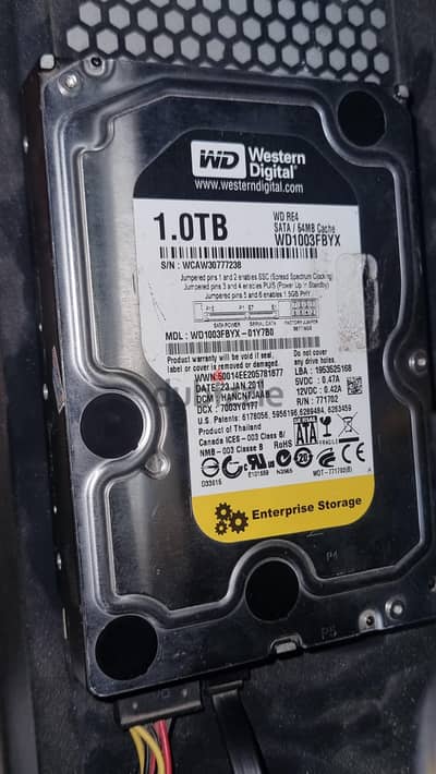 1TB تيرا بلاك  BLACK WD