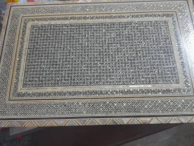 علبه مجوهرات صدف كبيره صناعه يدويه