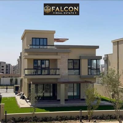 Recive immediately Ready To Move Standalone Villa FRom Sodic Direct on Cairo Alex Desert Road & Mins Away From Sphinx Airportin The Estates