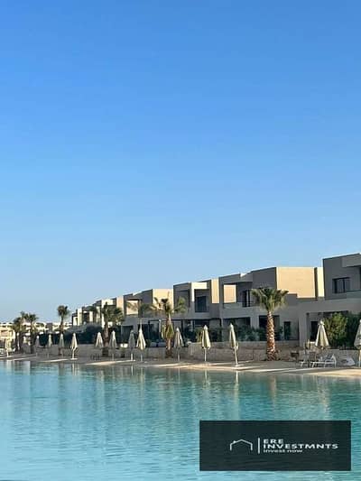 شالية ارضي بجاردن للبيع صف اول علي الاجون متشطب بالتكيفات والمطبخ في ازها مدار  الساحل الشمالي باقل سعر في السوق استلام فوري