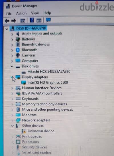 لاب لينوفو i5 جيل خامس  بطارية ممتازة