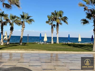 A distinctive chalet for sale in one of the best resorts in Ain Sokhna, Grand Ocean View, with a prime location overlooking the pool and sea. The reso