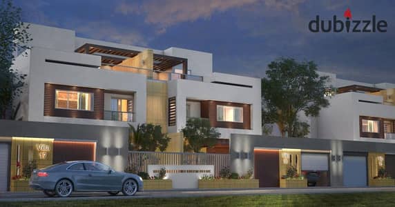 Luxury Twin House for Sale in Upville, 6 October City. Land area 430 sqm, built-up area 450 sqm