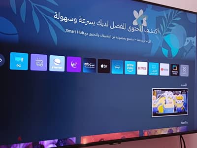 شاشه سامسونج اسمارت 4k استعمال منزلي خفيف