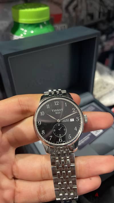 Le Locle Automatic watch used for sale with lether band