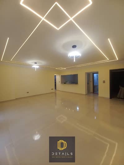 Brand-new unfurnished apartment for rent with Ultra Super Lux finishing, chandeliers, and a partial kitchen, in a prime location close to all services