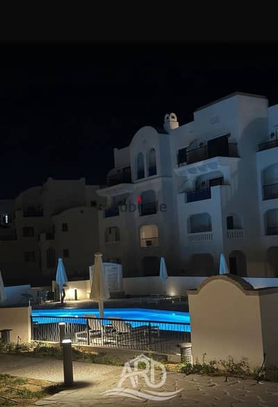 استوديو للايجار في مراسي – Marassi North Coast اطلاله مباشره على حمام السباحه