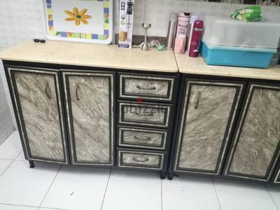 مطبخ ألوميتال كامل بالرخام