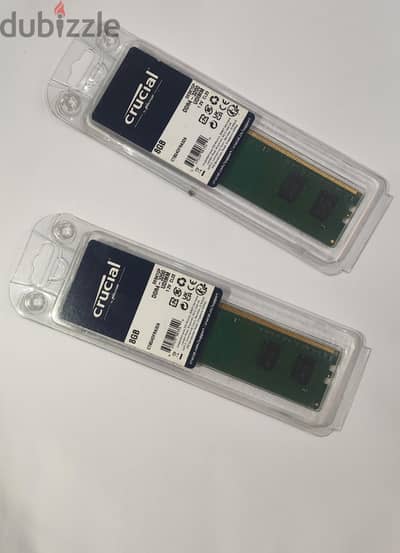 2 رامات crucial 8gb ddr4