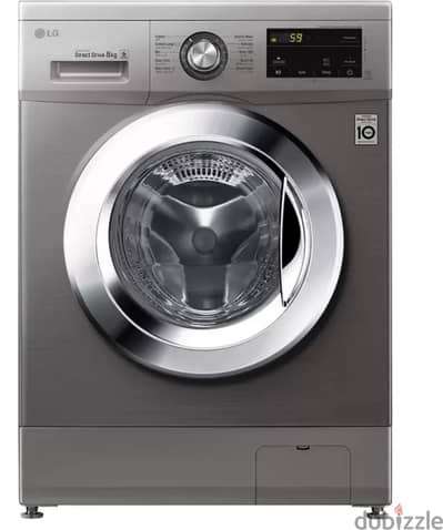 غساله lg ملابس بسعه ٨ كجم و 1200 لفه/الدقيقه موديل