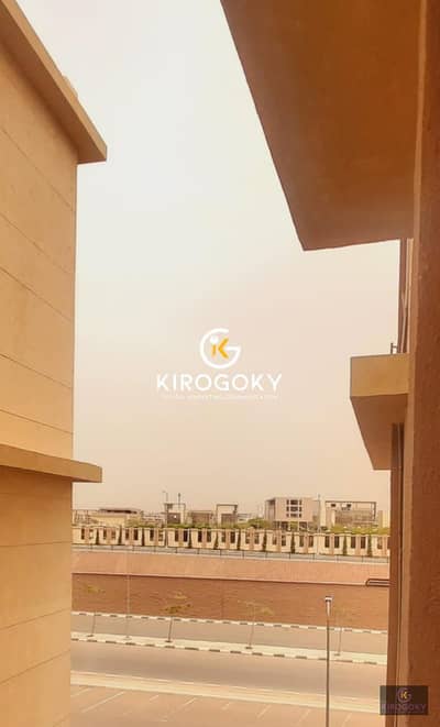 A wonderful apartment overlooking the hotel building, first row on the villas in the Gardena City compound in Nasr City
