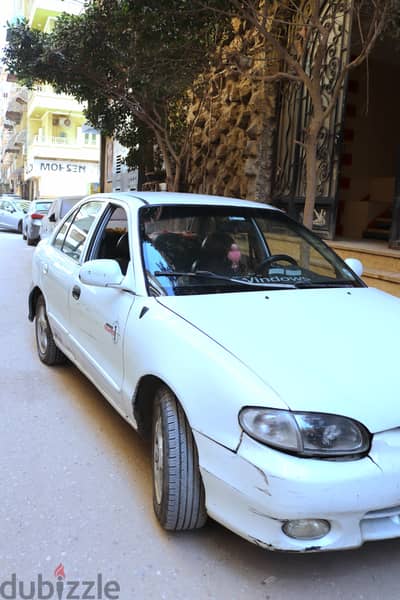 هيونداي أكسنت 2003 أوتوماتيك خليجي 1500 cc بيضاء