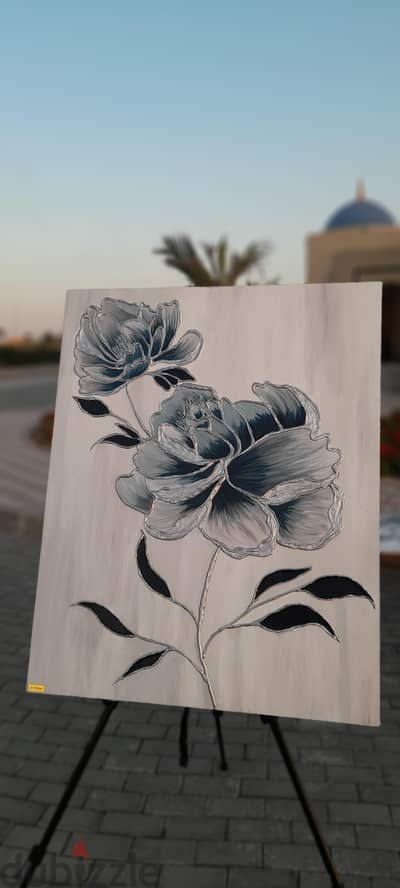 لوحه فنيه  فن تجريدي