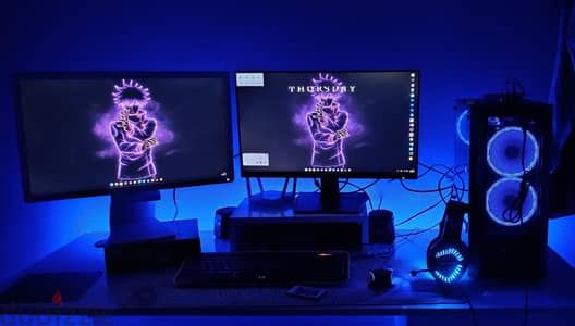 شاشة ASUS Gaming VA24EHF 24 بوصة IPS 100Hz بحالة ممتازة + ضمان