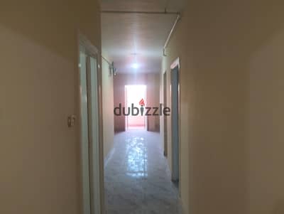 100 sqm apartment for annual rent, modern, family or newlywed, super lux finishing, all facilities available: water, electricity, natural gas, 3 bedrooms, reception area with two pieces, kitchen, bathroom, on the sixth floor, very comfortable staircase, in Alexandria, Al-Ajami, kilo 21, with a very distinctive location.