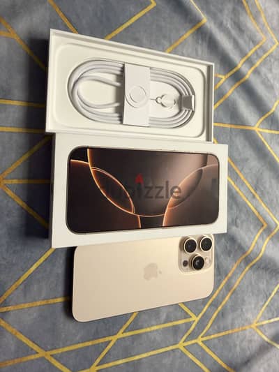 iPhone 16 Pro desert titanium used like new ايفون ١٦ برو مستعمل