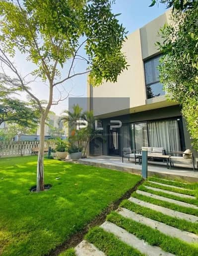 Fully finished corner standalone villa with an open landscape view, ready to move, at an exceptional price in Al Burouj Compound.